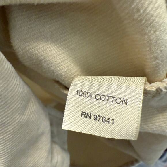 J.Jill Fine-Wale Corduroy Tan Beige Shirt Tuxedo Pleat Detail 100% Cotton Large - Picture 4 of 5